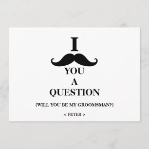 Word jij mijn Groomsman? Kaart