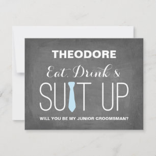 Word jij mijn Junior Groomsman ??   Groomsmen Kaart
