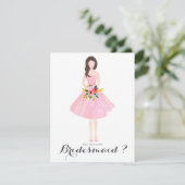 Word jij mijn Maid of Honor Custom Card? Kaart (Staand voorkant)
