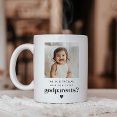 Word jij mijn peetouders fotovoorstel? koffiemok