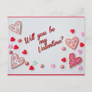 Word jij mijn Valentijn briefkaart? Feestdagenkaart
