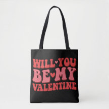 Word jij mijn Valentijn canvas tas?