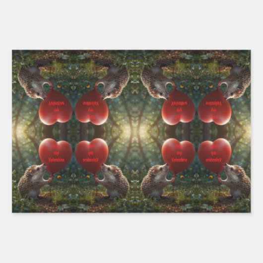 Word jij mijn Valentijn Inpakpapier Vel (Voorkant 2)