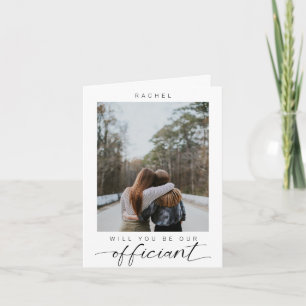 Word jij onze Officiant Minimal Photo Modern?