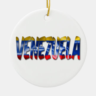 Word kerstversiering van de Venezolaanse vlag Keramisch Ornament