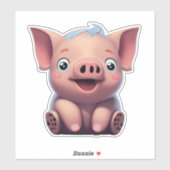 Word lid van de Sticker Revolution met Pig Sticker (Vel)