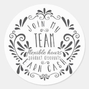 Word lid van mijn team Stickers - Marketing Sticke