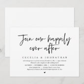 Word lid van onze Happily Ever After, bruiloft bru Kaart (Voorkant / Achterkant)