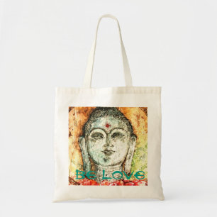 Word Love Buddha Art Canvas Tas