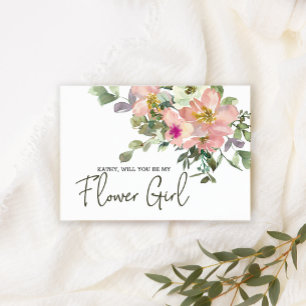 Word mijn Bloemenmeisje Eggshell en Blush