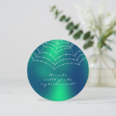 Word mijn Bridesmaid Copper Green Dewy Web Kaart (Staand voorkant)