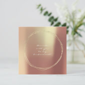 Word mijn Bridesmaid Copper Roos Gold Kaart (Staand voorkant)