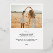 Word mijn Bridesmaid Funny Foto Folie Uitnodiging (Achterkant)