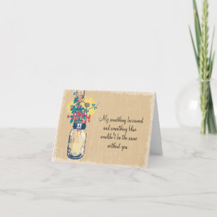 Word mijn Bridesmaid - Mason Jar en Wildbloemen