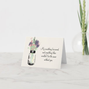 Word mijn Bridesmaid - Mason Jar en Wildbloemen