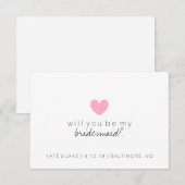 Word mijn briefkaart - hartroze (Voorkant / Achterkant)