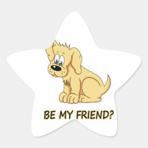Word mijn vriend? ster sticker
