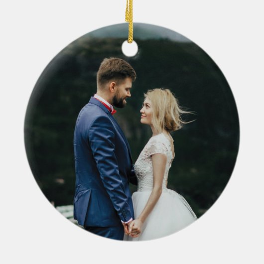 Word Mr. & Mrs. tijdens het pandemisch Ornament va (Achterkant)