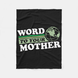 Word naar je moeder aarde om alles te redden fleece deken