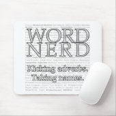 Word Nerd Mousepad Muismat (Met muis)
