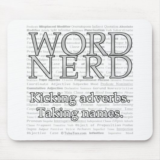 Word Nerd Mousepad Muismat (Voorkant)
