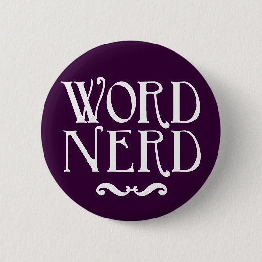 Word Nerd Ronde Button 5,7 Cm (Voorkant)