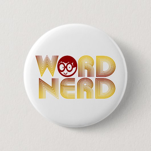 Word Nerd Ronde Button 5,7 Cm (Voorkant)