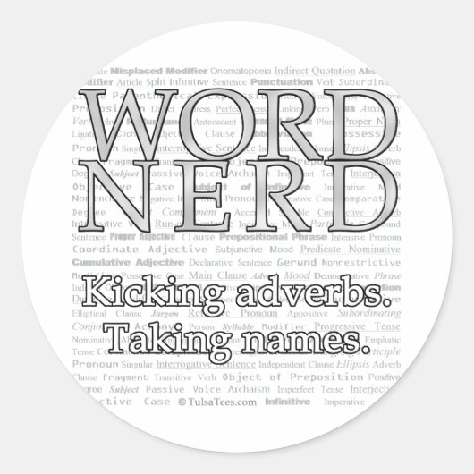 Word Nerd Stickers (Voorkant)