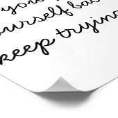 Word niet ontmoedigd Poster (Motivatationeel) (Hoek)