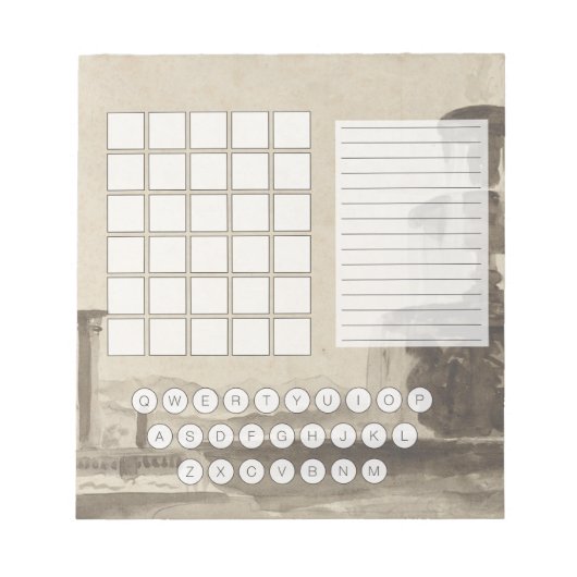 Word Notitieblok met snijpad (Voorkant)