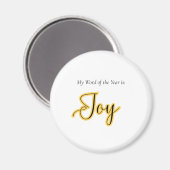 Word of the year - Joy Magneet (Voorkant / Achterkant)