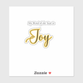 Word of the year - Joy Sticker