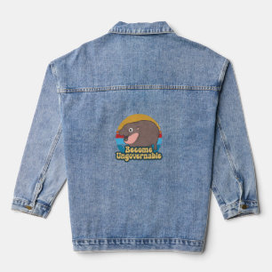Word onbestuurbaar Grappig Baby Hippo Moo Deng Fun Denim Jacket