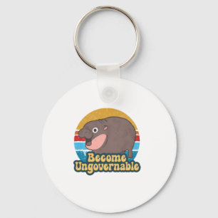Word onbestuurbaar Grappig Baby Hippo Moo Deng Fun Sleutelhanger