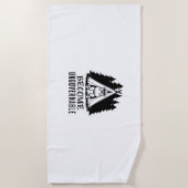 Word onbestuurbaar Grappig Baby Hippo Moo Deng Fun Strandlaken (Voorkant)