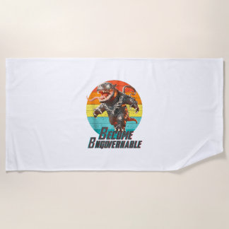 Word Onbestuurbare Moo Deng Baby Hippo Funny Chao Strandlaken