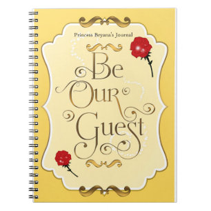 Word onze Guest Red Rose Princess-laptopjournaal Notitieboek