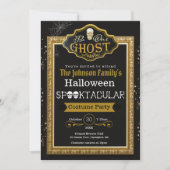 Word onze uitnodiging voor Ghost Black & Gold Cost (Voorkant)