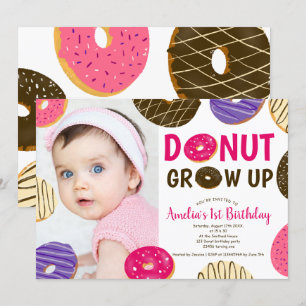 Word op de leuke foto op de eerste verjaardag kaart