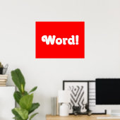 Word! Poster (Thuiskantoor)