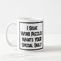 Word Puzzles Compétence Spéciale. Café Mug
