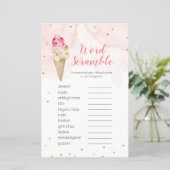 Word Schroefbare game Roze Blush-ijs (Staand voorkant)