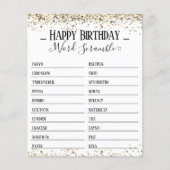 Word Scramble Game van Birthday Party (Voorkant)