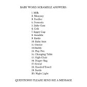 Word Scramble Paarse Vlinder Baby Game Kaart