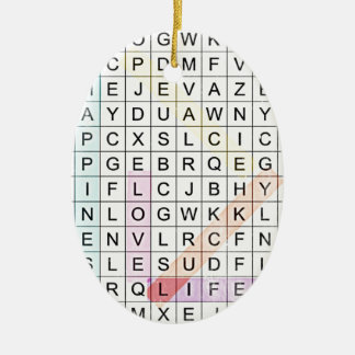 Word Search Keramisch Ornament
