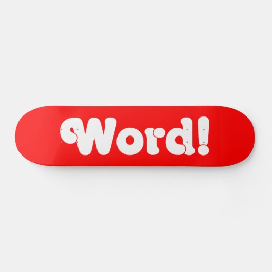 Word! Skateboard (Horizontaal)