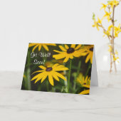 Word snel beter! Bloemen Kaart (Gele Bloem)