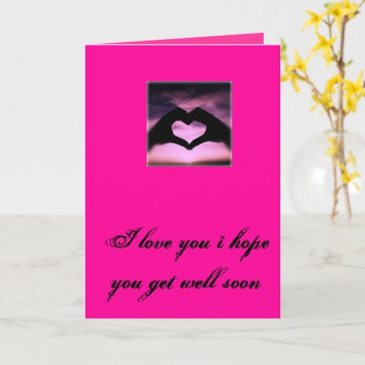 Word snel beter Ik hou van je Kaart (Gele Bloem)