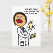 Word snel gezond Doctor Humor Kaart (Gele Bloem)