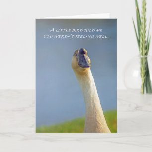 Word snel gezond Goose Kaart